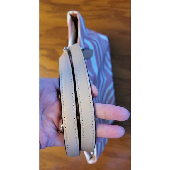 Coach Zebra Stripe Tote Shoulder Bag L1380-F23283 Pink Tan - Picture 15 of 16